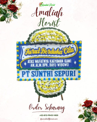 Papan Bunga Duka di Selomartani